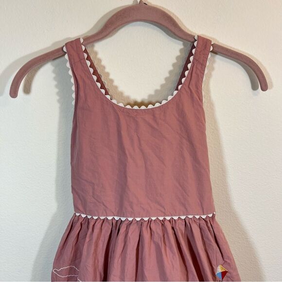✨ Hanna Andersson Apron Dess in Pink Shadow Girl’s 10 - Picture 4 of 15